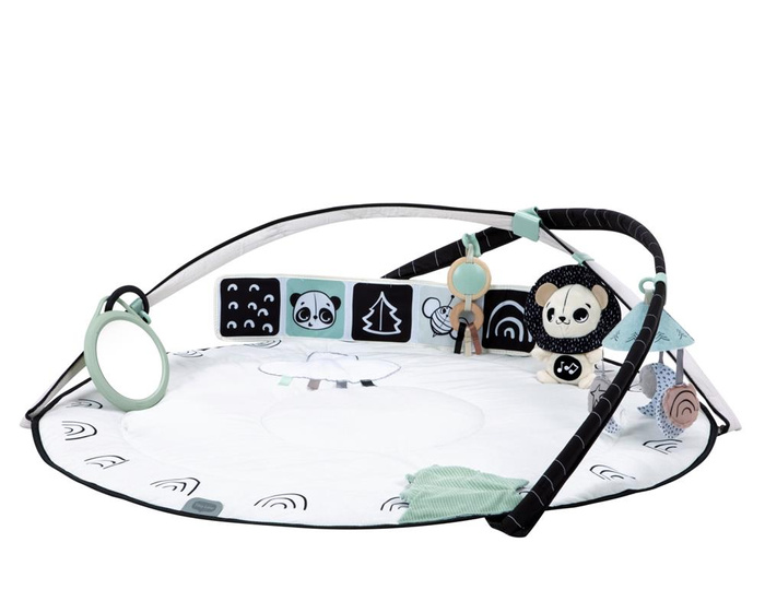 Mata edukacyjna z pałąkami i zabawkami interaktywnymi Tiny Love TL1209206830 Decor czarno-biała