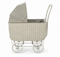 Wózek retro dla lalek Doll Pram Retro Rattan Grey Astrup 84176