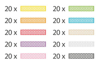 Kreatywne klocki konstrukcyjne kolorowy Fun Box Bioblo 200 elementów