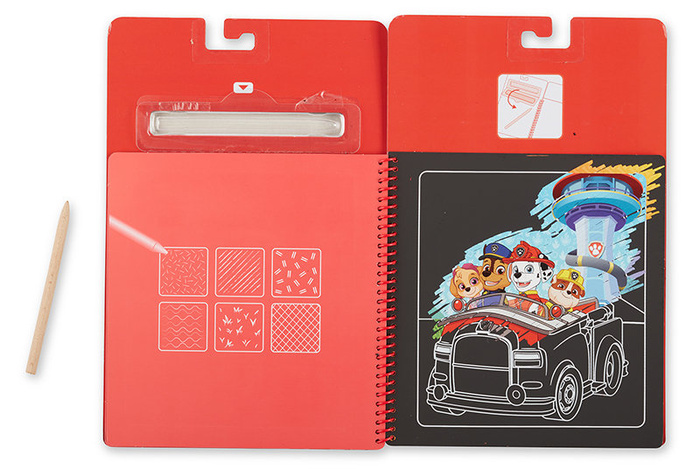 Zdrapywanki z rysikiem Psi Patrol Scratch Art Pad – Marshall Melissa and Doug 33261