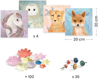 Zestaw artystyczny wyklejanki 3D Wianki Djeco DJ09454 Zrób to sam