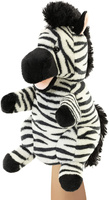 Pacynka pluszak na rękę zebra Trudi 29309 zabawa w teatrzyk