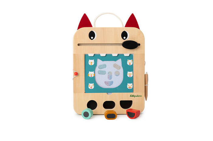 Drewniana tablica do rysowania znikopis Wilk Louis 83473 LILLIPUTIENS