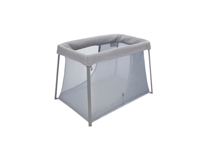 Łóżeczko turystyczne dwupoziomowe z funkcją kojca 3w1 Eazy sleep Heather grey Pebble Beaba 946004