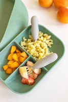 Zestaw pierwszych sztućców ze stali nierdzewnej Velvet grey Beaba 913581