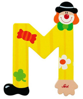 Głoska Clown "M", 81749-Sevi, nauka literek dla dzieci, alfabet