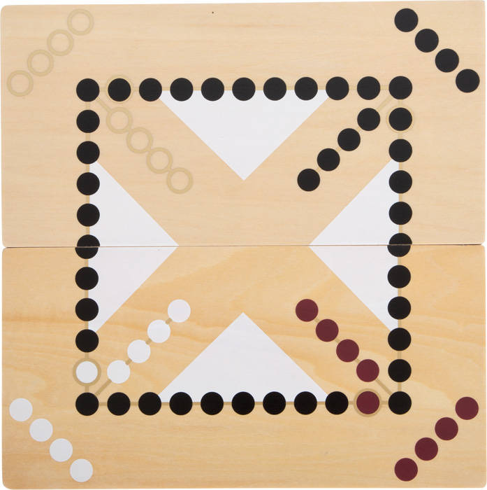 Drewniane gry planszowe Węże i drabiny Ludo Gold Edition 12218-Small Foot