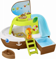 Statek wycieczkowy Klorofil 700209F jacht i figurka zwierzątka