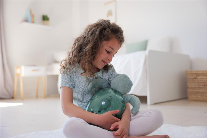 Lampka i Pozytywka 2w1 Żółw podwodny zielony Projektor Cloud b® CLTT-9001-GR Tranquil Turtle