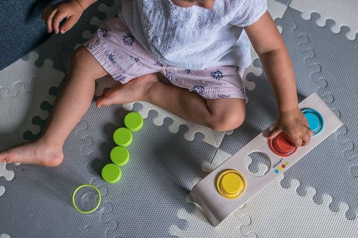 Drewniana układanka Sortowanie kolorów Essentiel, Janod J05066