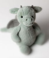 Smok Miętowo-Szary 31 cm Jellycat maskotki BAS3DGNN