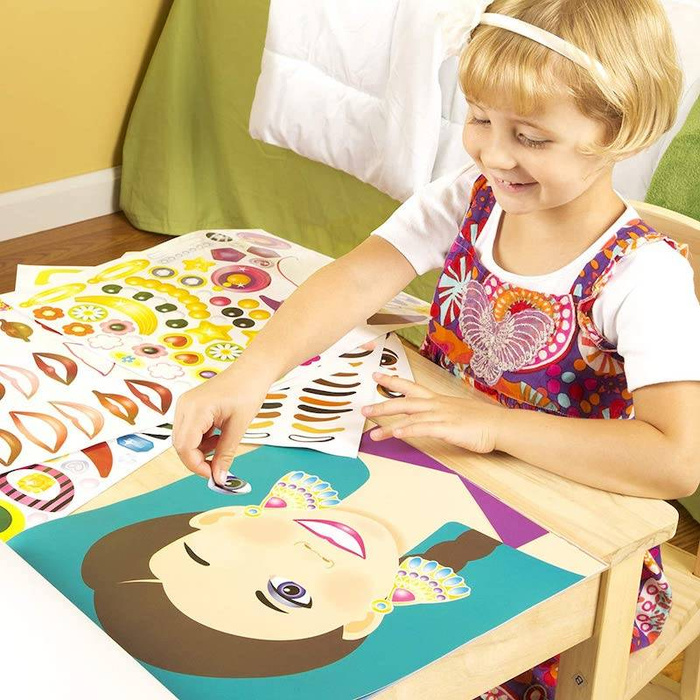 Naklejki Twarze 14195-Melissa & Doug, zestawy kreatywne