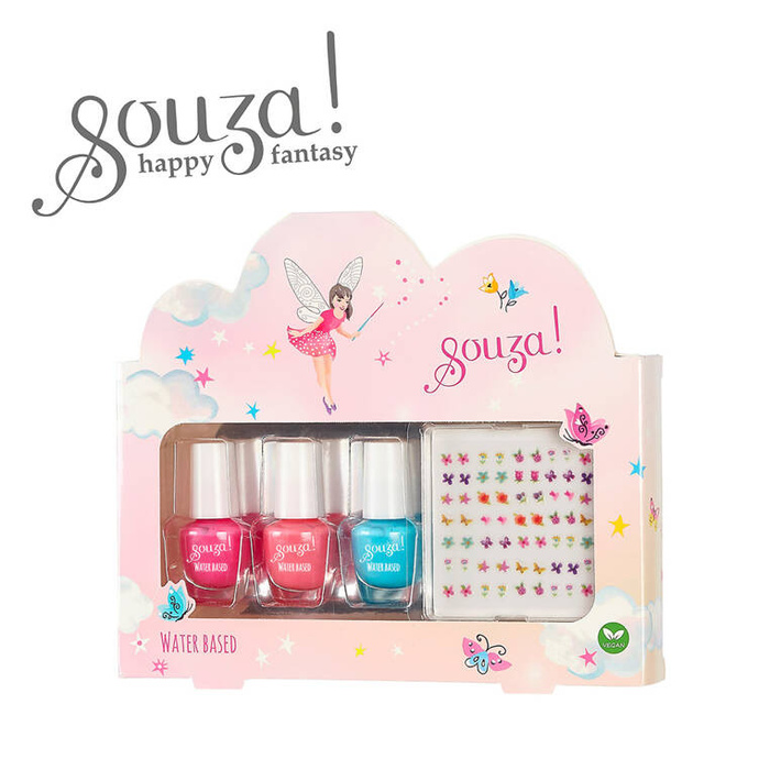 Lakiery do paznokci dla dzieci Zestaw Elf z naklejkami Souza! 106807 
