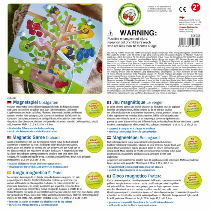 Gra Magnetyczny Labirynt W ogrodzie HB306083-Haba, zabawki zręcznościowe