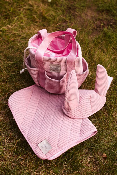 Torba na akcesoria do Hobby Horse sztruksowa różowa Astrup 84367