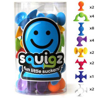 Zestaw Startowy Klocki Squigz Przyssawki FA088-1 Fat Brain Toys, klocki dla dzieci