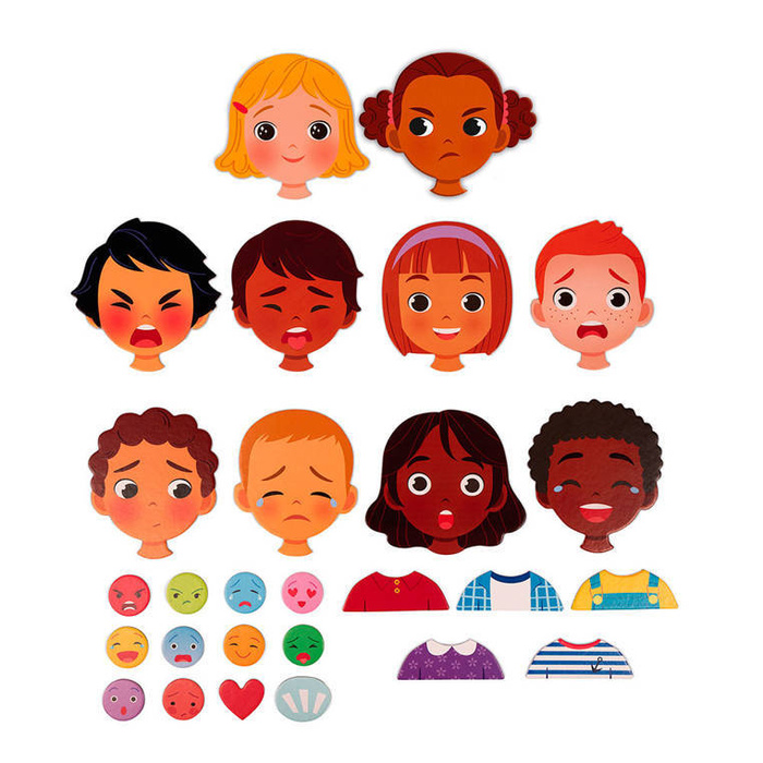 Magnetyczna układanka Emocje, Janod J08038