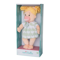 Pluszowa lalka dla dzieci, Blondyneczka w sukience w serduszka, Baby Stella, 152410-Manhattan Toy, lalki dla dziewczynek