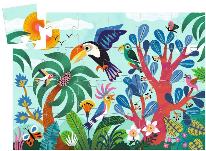 Puzzle tekturowe TUKAN 24 el. DJ07283-Djeco, układanki dla dzieci