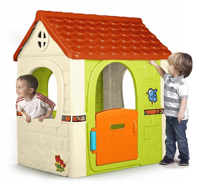 Kolorowy Domek ogrodowy FEBER 10237 z otworem na listy do kreatywnej zabawy Fantasy