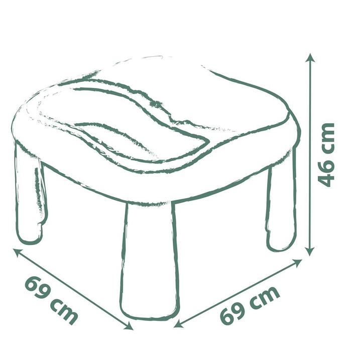 Stolik do zabawy wodą i piaskiem Smoby 840111 z akcesoriami ogrodowymi kreatywna zabawa na świeżym powietrzu