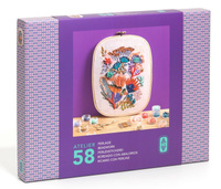 Zestaw do haftu koralikowego z akcesoriami dla dzieci i dorosłych AGA Atelier 58 Djeco GA10058