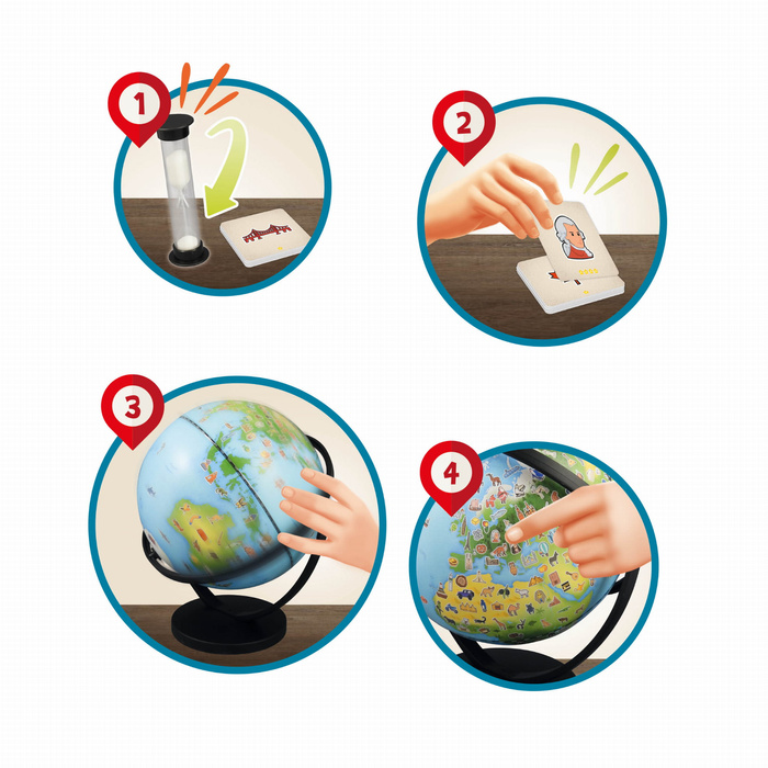 Globus dla dzieci Junior z obrazkami Buki 9010