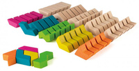 Klocki drewniane GeoBlox MaxiMix 60 el. Erzi 42094