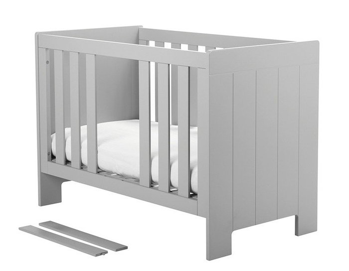 Szare Łóżeczko 120x60 Pinio Calmo