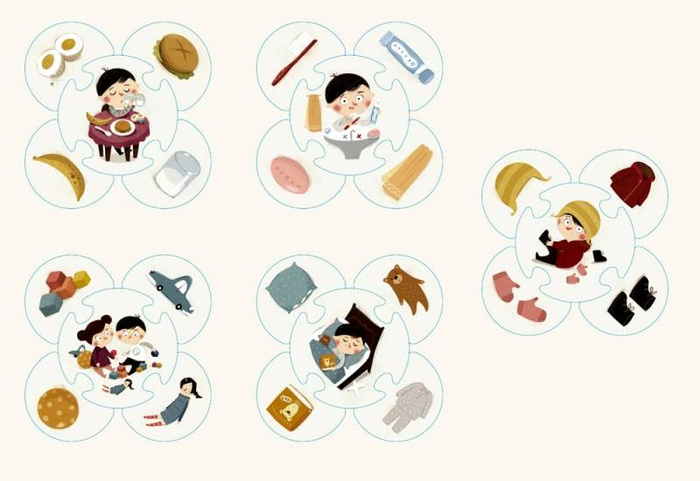 Pucio. Puzzle: Co tu pasuje? Nasza Księgarnia, puzzle dla dzieci