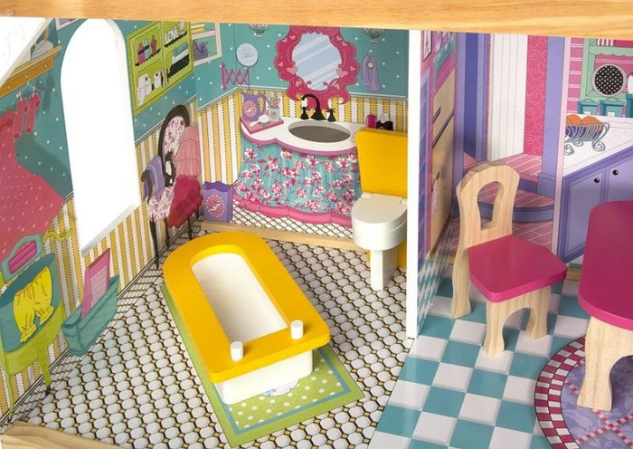 Drewniany domek dla lalek "Anna w apartamencie"