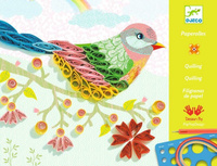 Zestaw artystyczny Kolorowy ptaszek z przyjacielem DJ08621-Djeco, zestaw kreatywny