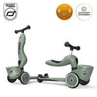 SCOOTANDRIDE Highwaykick 1 Lifestyle 2w1 Jeździk i hulajnoga z zamykanym schowkiem 1-5 lat Green Lines 96604