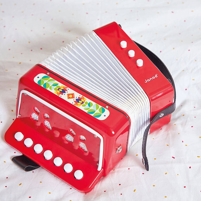 Akordeon do gry dla dzieci Gioia instrument muzyczny J07654 Janod
