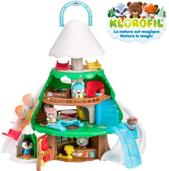 Domek alpejski zimowe drzewo Klorofil 700214 świąteczny klimat