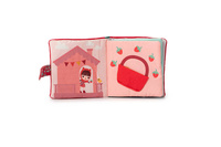 Miękka książeczka aktywizująca z mini gryzakiem Czerwony Kapturek 83495 LILLIPUTIENS