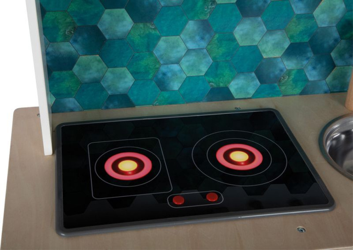 Drewniana kuchnia ze światłem i dźwiękiem Biała Tasty Small Foot 12673 kuchnie dla dzieci