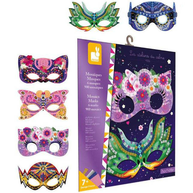 Zestaw kreatywny Mozaika Maski 7+ J07956-Janod, zestaw artystyczny