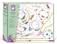 Zestaw kreatywny do tworzenia biżuterii z kamieniami przynoszącymi szczęście Janod J07938