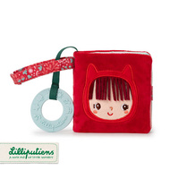 Miękka książeczka aktywizująca z mini gryzakiem Czerwony Kapturek 83495 LILLIPUTIENS