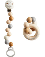 Zestaw prezentowy Dots HB305982-Haba, drewniany zestaw dla niemowlaka
