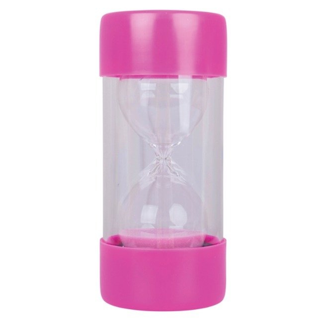 Różowa klepsydra 120 sekund Minutnik Ballotini 2 Minuty BJE0003-Bigjigs Toys, czasomierz dla dzieci