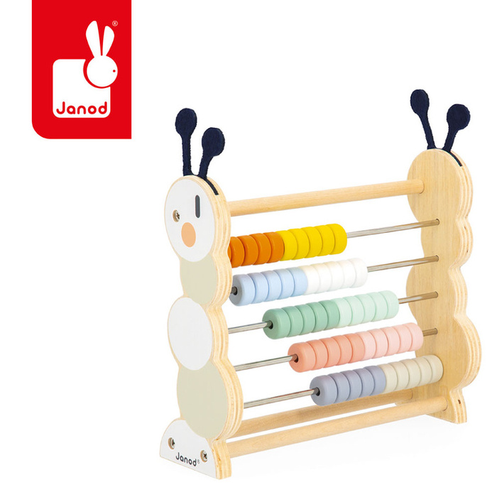 Drewniane liczydło Gąsienica Sweet Cocoon Janod J04014 Liczydła dla dzieci