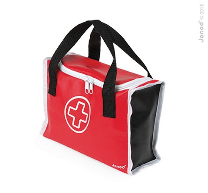 Zestaw dla dzieci zostanę lekarzem 10 el J06513-Janod, zabawki mały lekarz