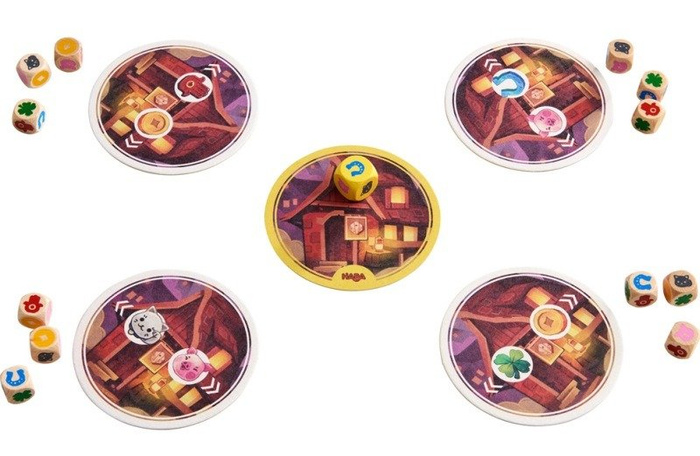 Gra planszowa dla dzieci Szczęśliwe kości HB305292-Haba, zabawy edukacyjne