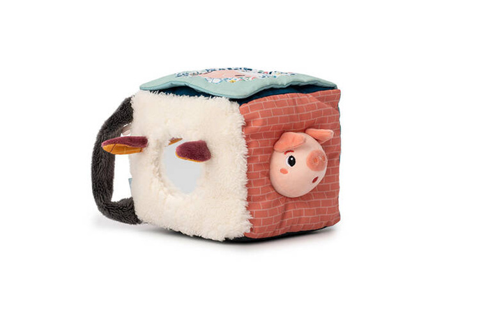 Dźwiękowa kostka aktywizująca wielofunkcyjna miękka Wilk Louis 83464 Lilliputiens