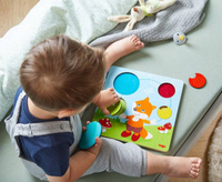 Nakładane puzzle Lisek HB305346-Haba, drewniane puzzle dla dzieci