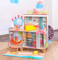 Dwustronny domek dla lalek z diabelskim młynem Fun Beach House KidKraft KK20053