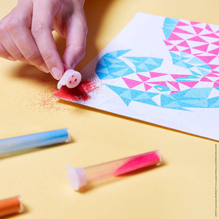 Zestaw kreatywny dla artystów Piasek Ptaki Misterix J07977 Janod