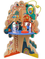 Duża kostka edukacyjna Przygody zwierząt na szczycie drzewa 160810-Manhattan Toy, zabawki motoryczne